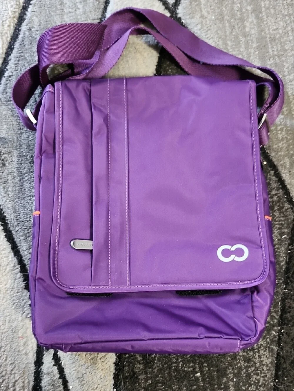 Purple Men's Crossbody Messenger Bag - Unbranded - Picture 7 of 8